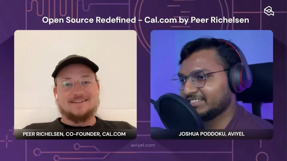Peer Richelsen and me on a split-screen call