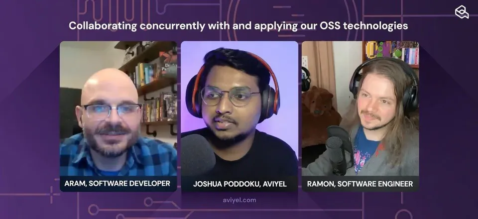 Aram, me and Ramon on a three-way call